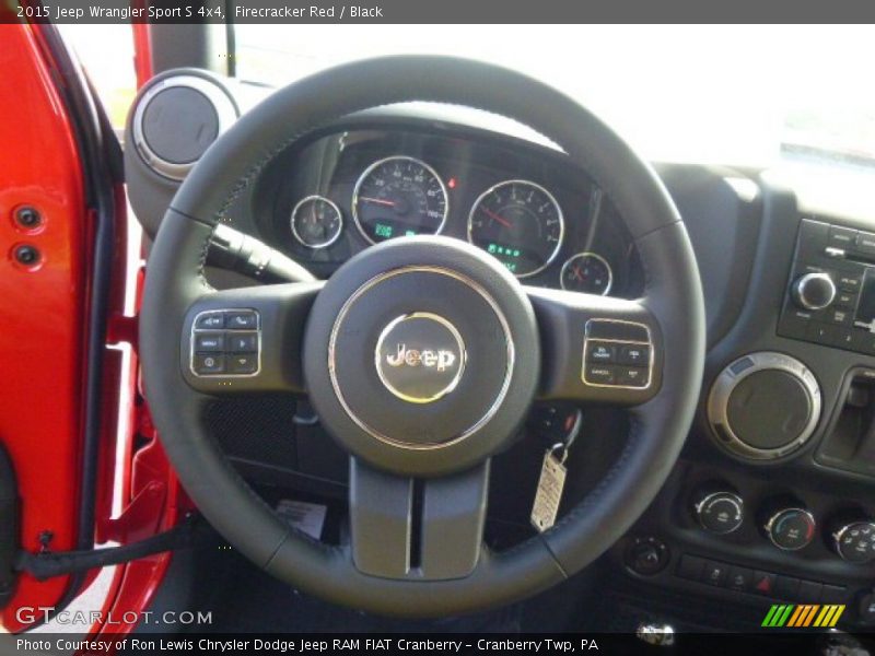Firecracker Red / Black 2015 Jeep Wrangler Sport S 4x4