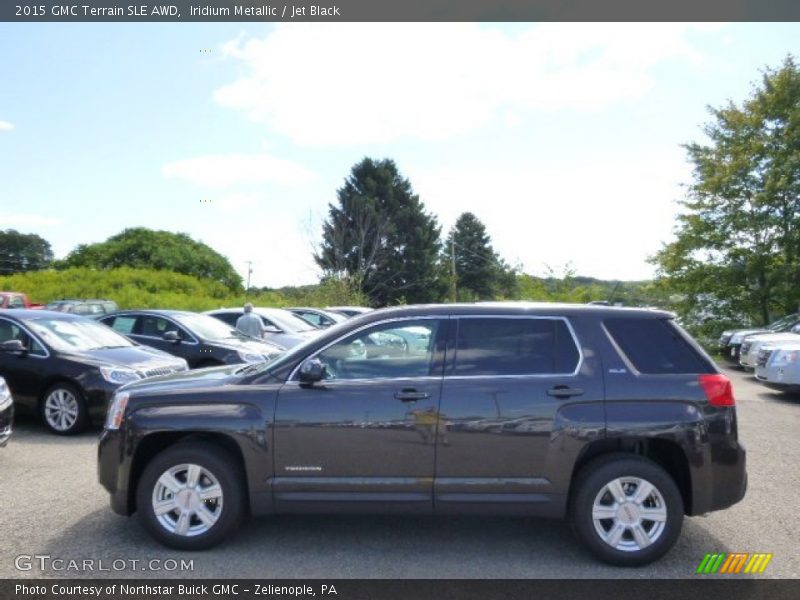 Iridium Metallic / Jet Black 2015 GMC Terrain SLE AWD