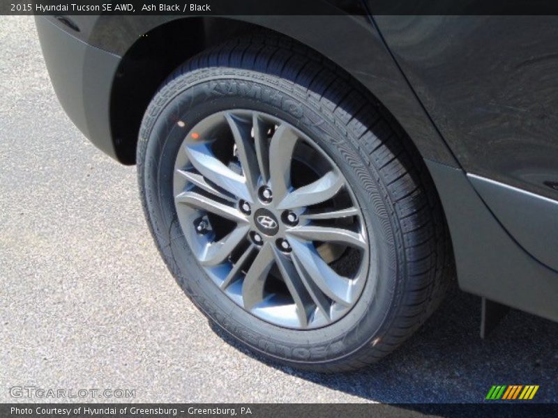 Ash Black / Black 2015 Hyundai Tucson SE AWD