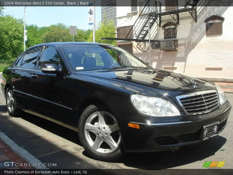 Black / Black 2004 Mercedes-Benz S 500 Sedan