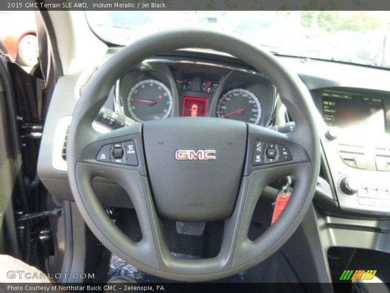 Iridium Metallic / Jet Black 2015 GMC Terrain SLE AWD