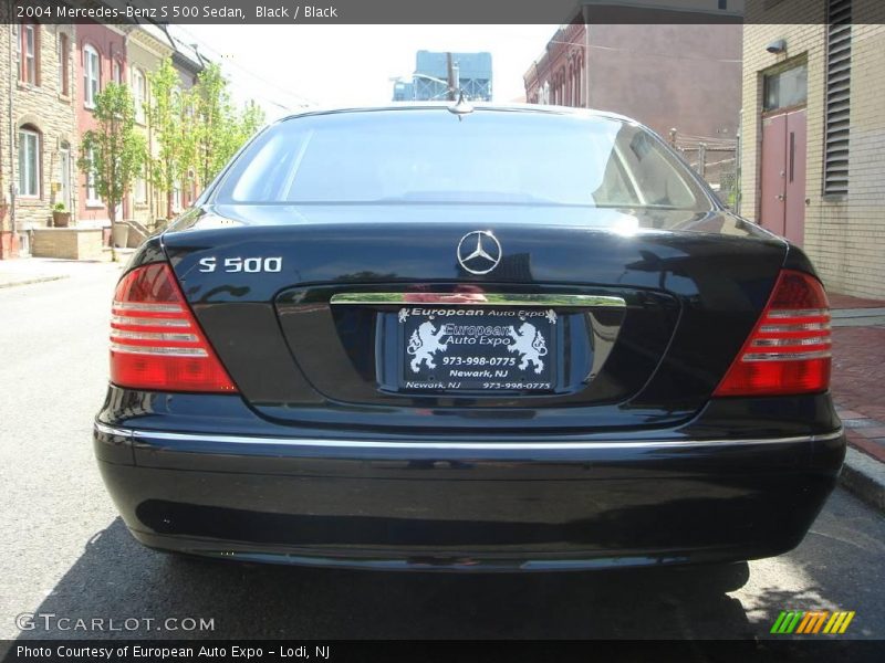 Black / Black 2004 Mercedes-Benz S 500 Sedan