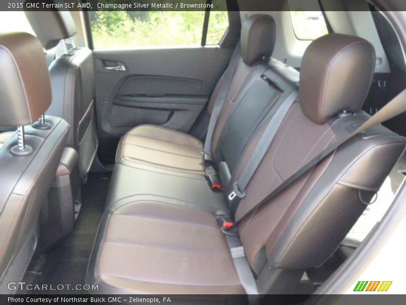 Champagne Silver Metallic / Brownstone 2015 GMC Terrain SLT AWD