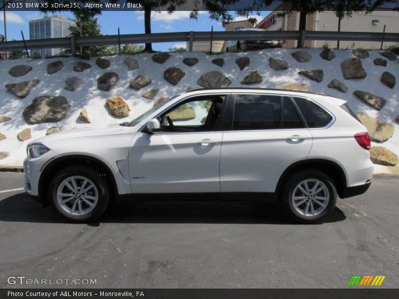 Alpine White / Black 2015 BMW X5 xDrive35i