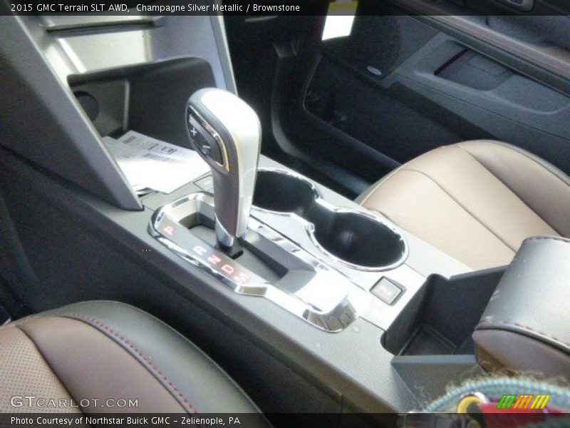 Champagne Silver Metallic / Brownstone 2015 GMC Terrain SLT AWD