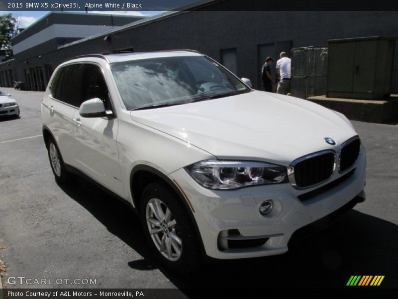 Alpine White / Black 2015 BMW X5 xDrive35i