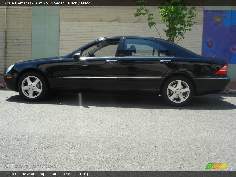 Black / Black 2004 Mercedes-Benz S 500 Sedan