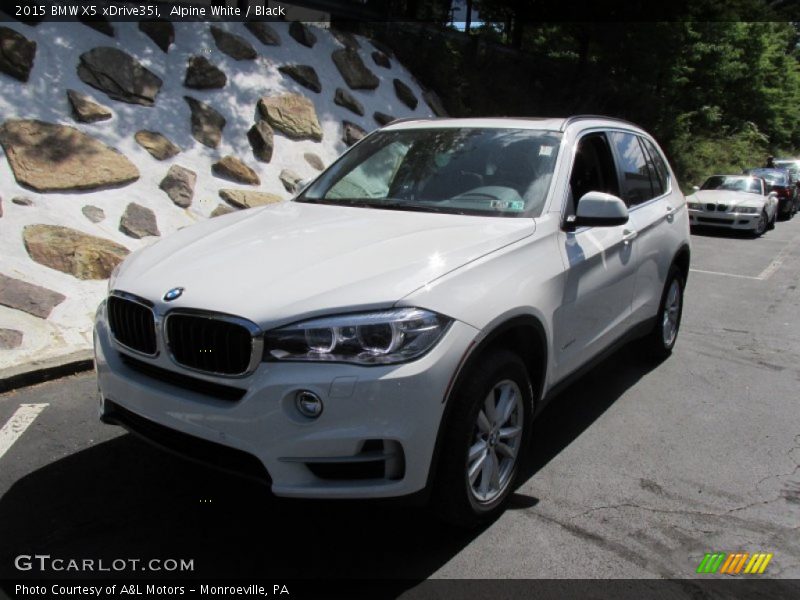 Alpine White / Black 2015 BMW X5 xDrive35i
