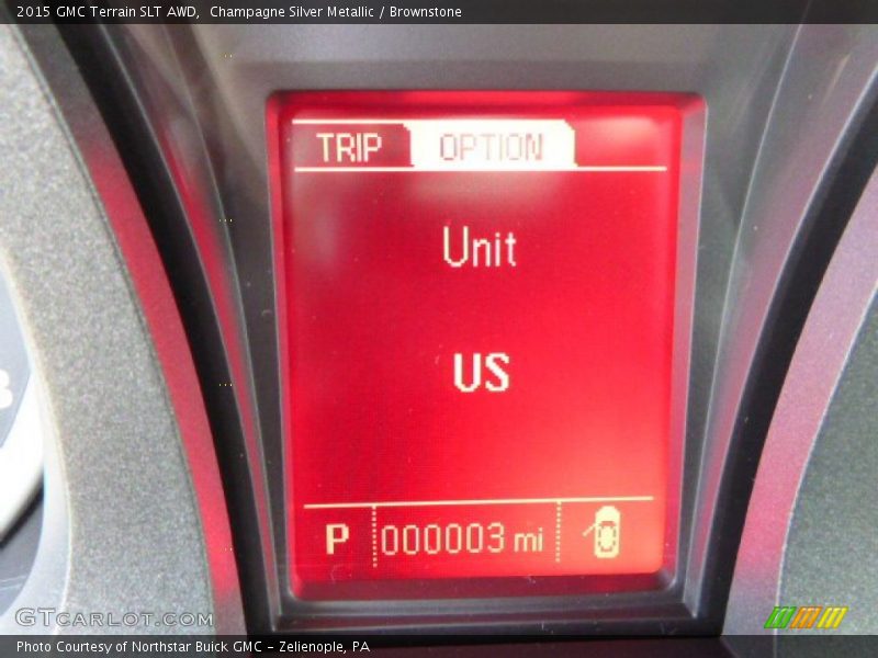 Champagne Silver Metallic / Brownstone 2015 GMC Terrain SLT AWD
