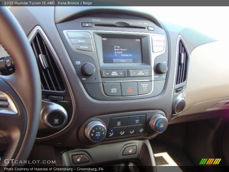 Kona Bronze / Beige 2015 Hyundai Tucson SE AWD