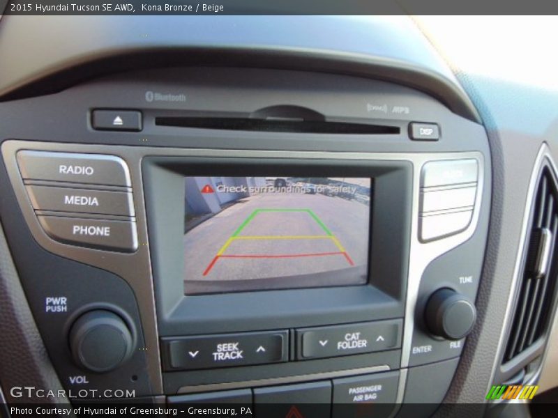 Kona Bronze / Beige 2015 Hyundai Tucson SE AWD
