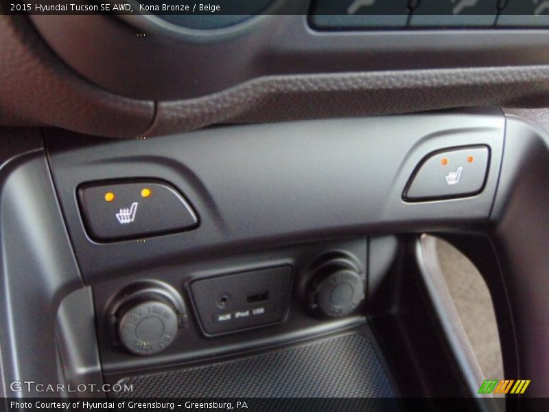 Kona Bronze / Beige 2015 Hyundai Tucson SE AWD