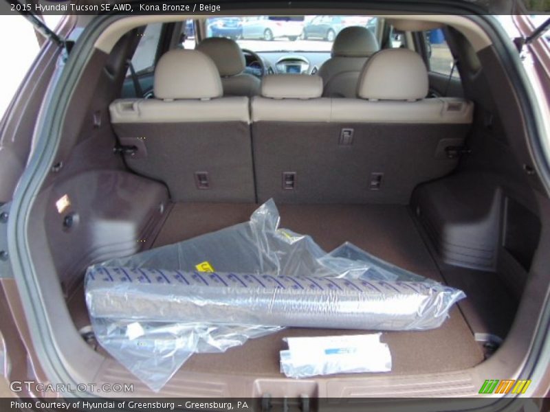 Kona Bronze / Beige 2015 Hyundai Tucson SE AWD