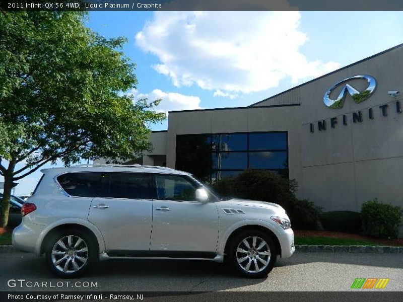 Liquid Platinum / Graphite 2011 Infiniti QX 56 4WD