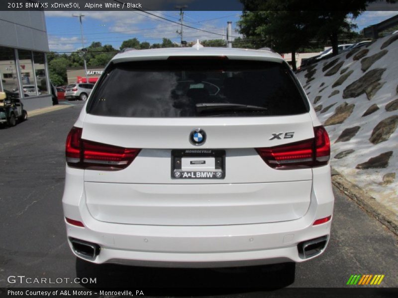 Alpine White / Black 2015 BMW X5 xDrive50i