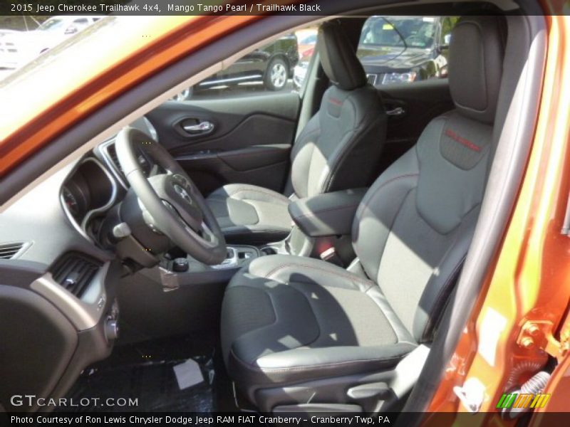 Mango Tango Pearl / Trailhawk Black 2015 Jeep Cherokee Trailhawk 4x4