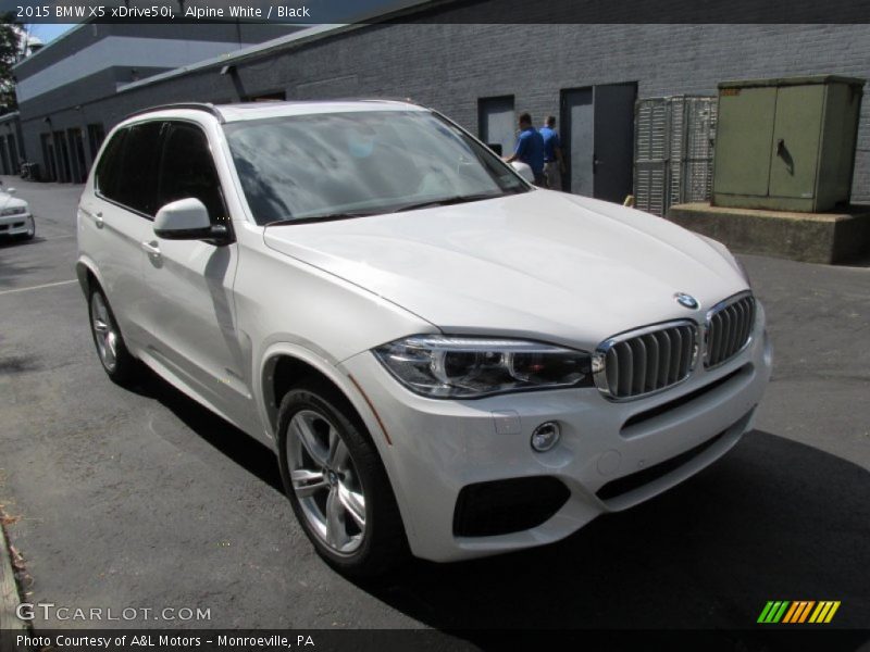 Alpine White / Black 2015 BMW X5 xDrive50i