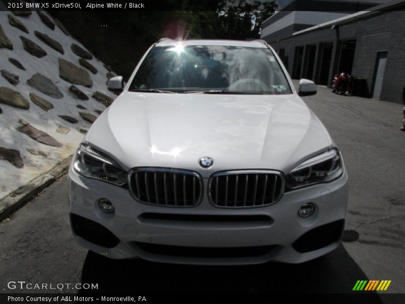 Alpine White / Black 2015 BMW X5 xDrive50i