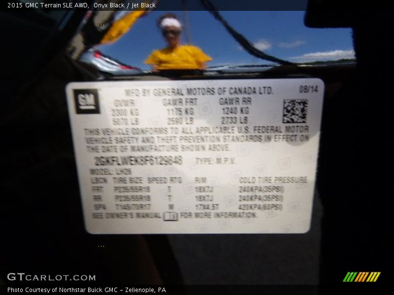 Onyx Black / Jet Black 2015 GMC Terrain SLE AWD