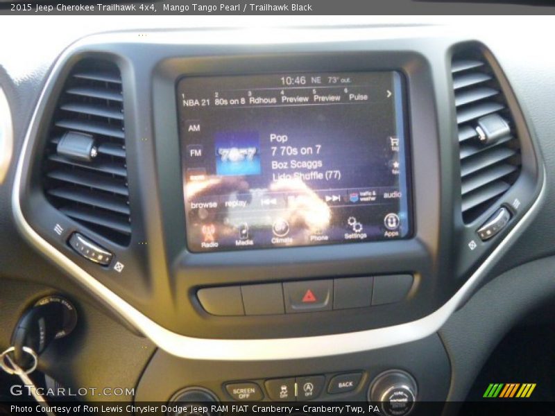 Mango Tango Pearl / Trailhawk Black 2015 Jeep Cherokee Trailhawk 4x4