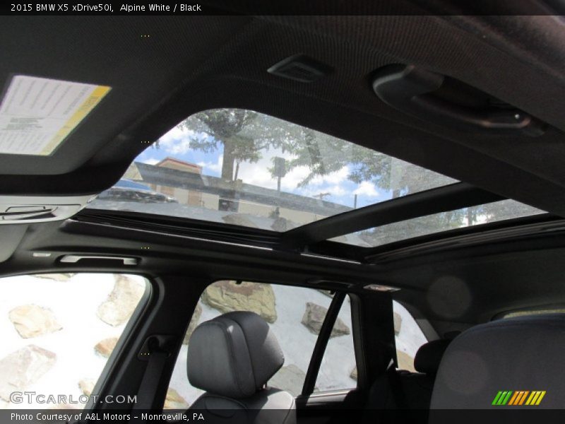 Alpine White / Black 2015 BMW X5 xDrive50i