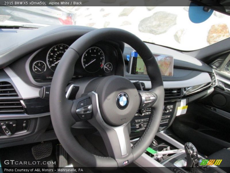 Alpine White / Black 2015 BMW X5 xDrive50i