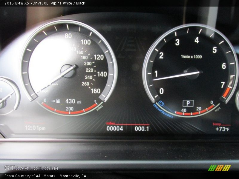 Alpine White / Black 2015 BMW X5 xDrive50i