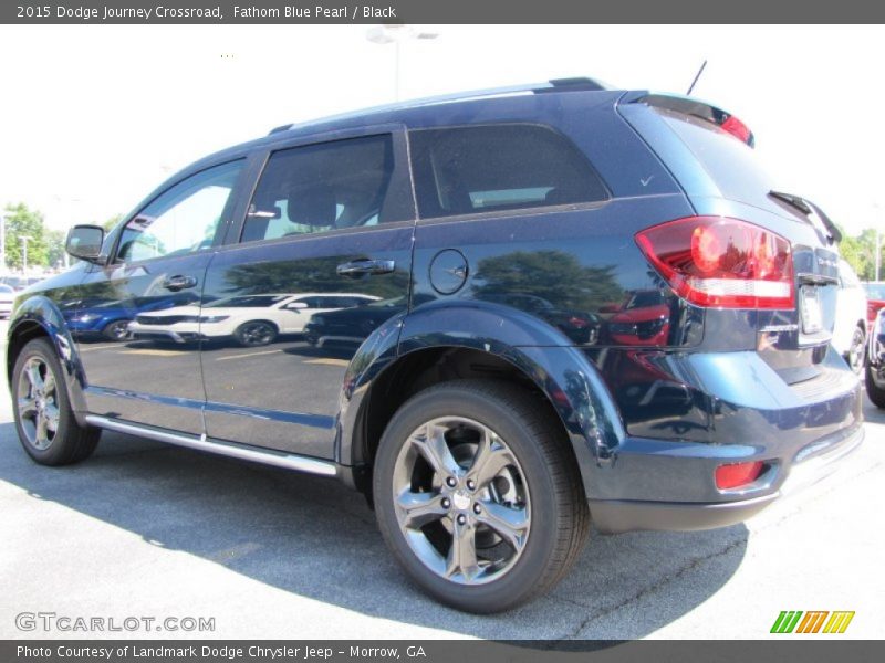 Fathom Blue Pearl / Black 2015 Dodge Journey Crossroad