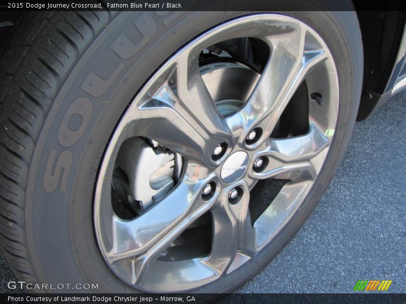 Fathom Blue Pearl / Black 2015 Dodge Journey Crossroad