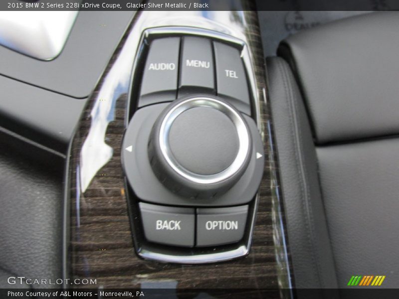 Glacier Silver Metallic / Black 2015 BMW 2 Series 228i xDrive Coupe
