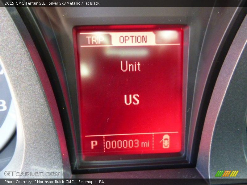 Silver Sky Metallic / Jet Black 2015 GMC Terrain SLE