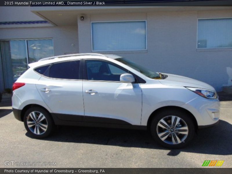 Diamond Silver / Black 2015 Hyundai Tucson Limited AWD