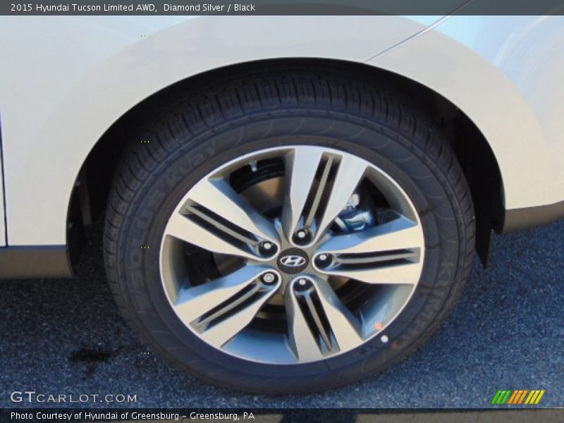 Diamond Silver / Black 2015 Hyundai Tucson Limited AWD