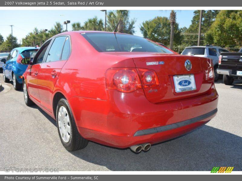 Salsa Red / Art Gray 2007 Volkswagen Jetta 2.5 Sedan