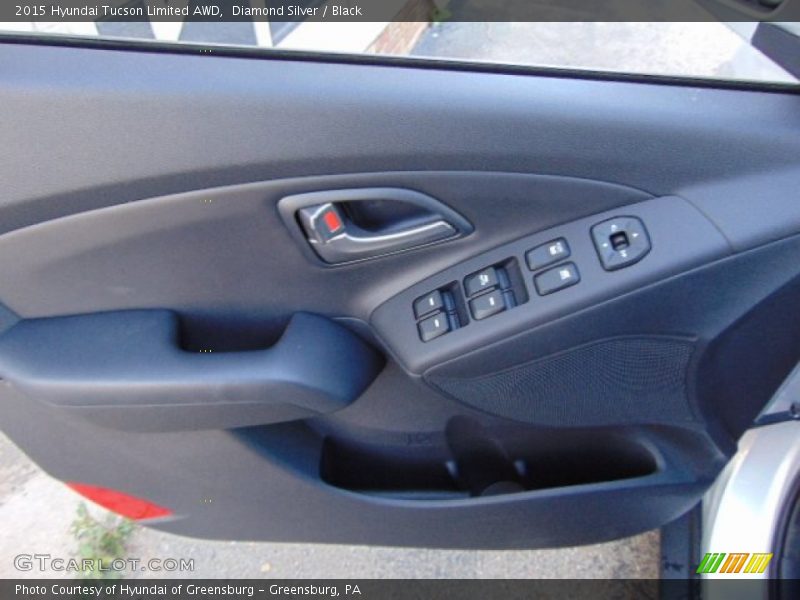 Diamond Silver / Black 2015 Hyundai Tucson Limited AWD
