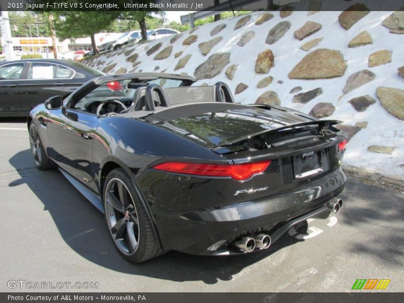 Ultimate Black Metallic / Jet 2015 Jaguar F-TYPE V8 S Convertible