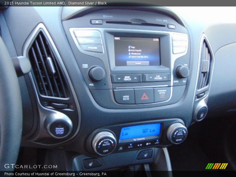 Diamond Silver / Black 2015 Hyundai Tucson Limited AWD