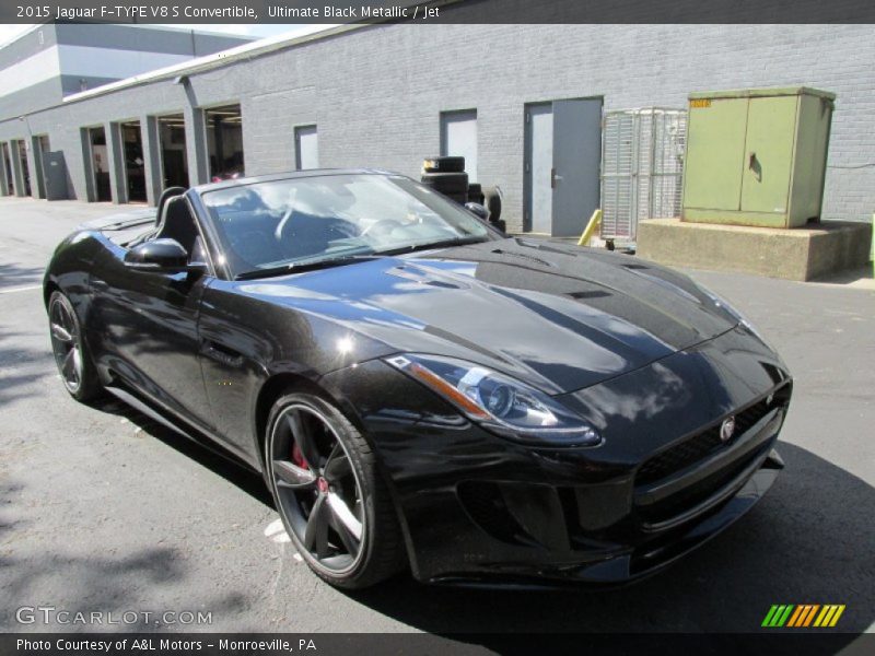 Ultimate Black Metallic / Jet 2015 Jaguar F-TYPE V8 S Convertible