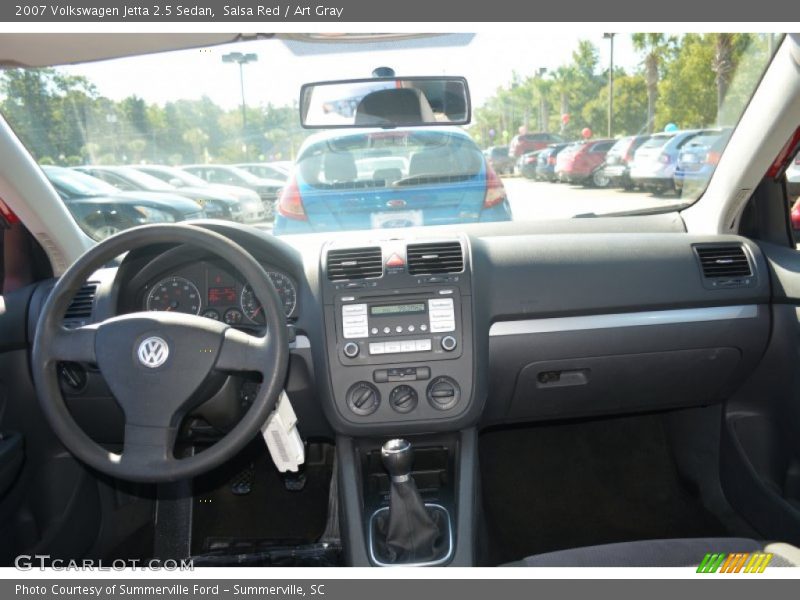 Salsa Red / Art Gray 2007 Volkswagen Jetta 2.5 Sedan