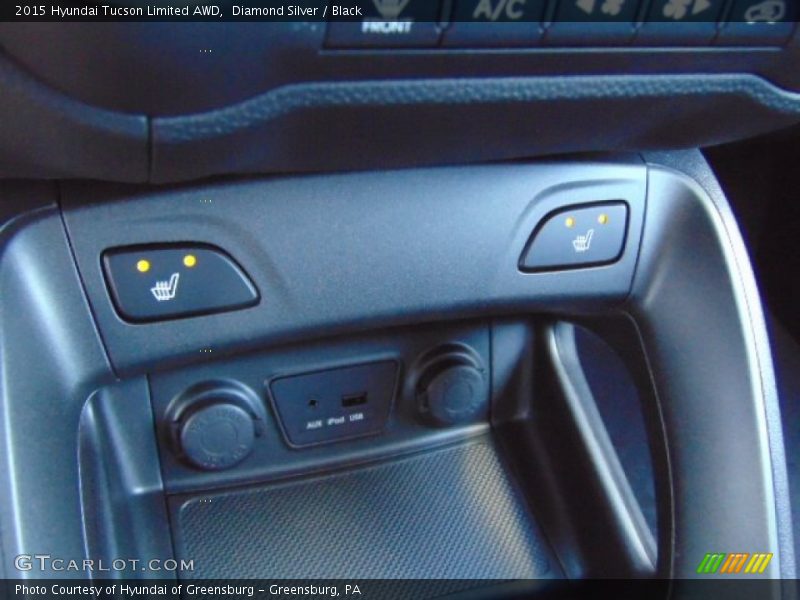 Diamond Silver / Black 2015 Hyundai Tucson Limited AWD