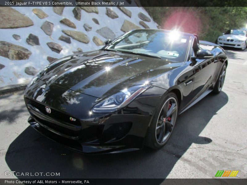 Ultimate Black Metallic / Jet 2015 Jaguar F-TYPE V8 S Convertible