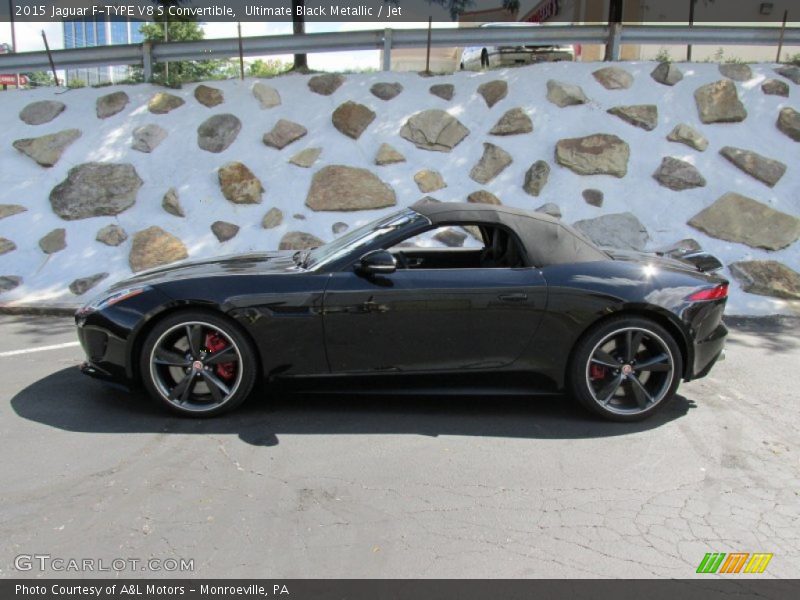 Ultimate Black Metallic / Jet 2015 Jaguar F-TYPE V8 S Convertible