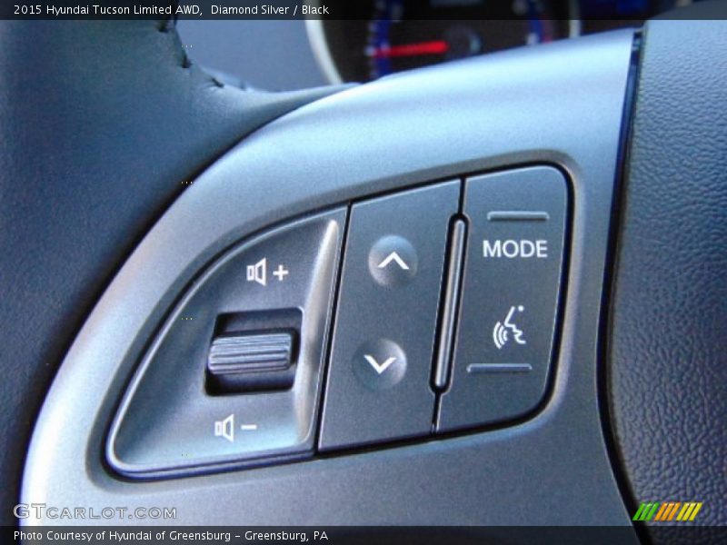 Diamond Silver / Black 2015 Hyundai Tucson Limited AWD