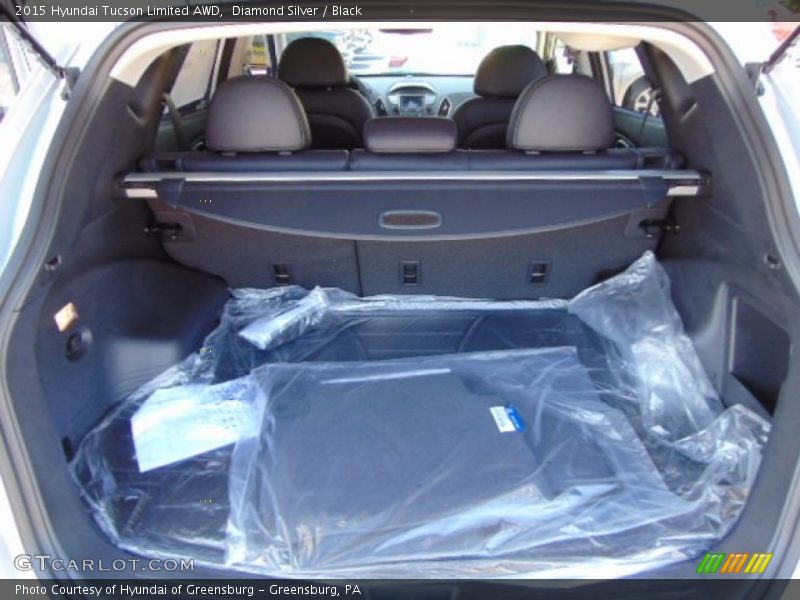 Diamond Silver / Black 2015 Hyundai Tucson Limited AWD