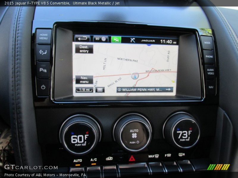 Navigation of 2015 F-TYPE V8 S Convertible