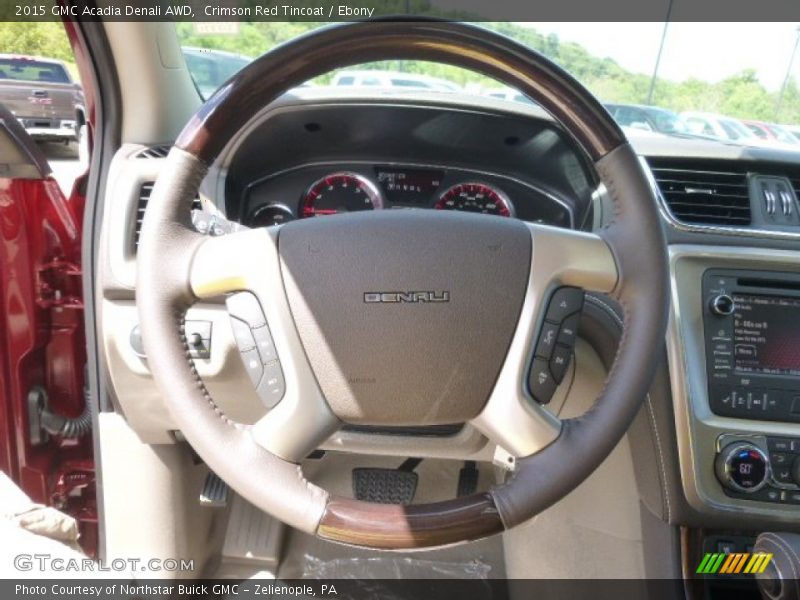 Crimson Red Tincoat / Ebony 2015 GMC Acadia Denali AWD