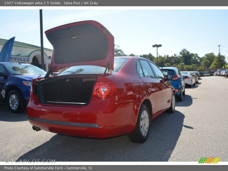 Salsa Red / Art Gray 2007 Volkswagen Jetta 2.5 Sedan