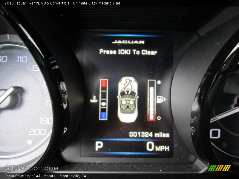 Ultimate Black Metallic / Jet 2015 Jaguar F-TYPE V8 S Convertible