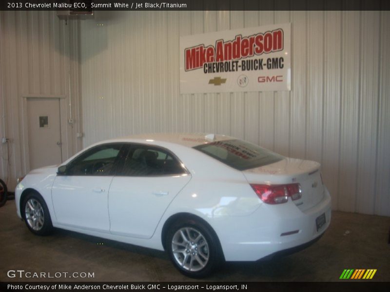 Summit White / Jet Black/Titanium 2013 Chevrolet Malibu ECO