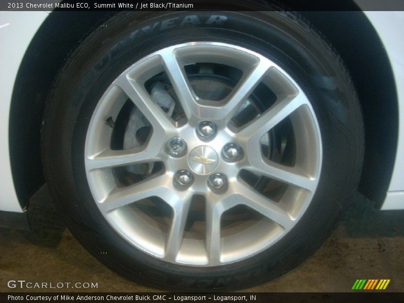 Summit White / Jet Black/Titanium 2013 Chevrolet Malibu ECO